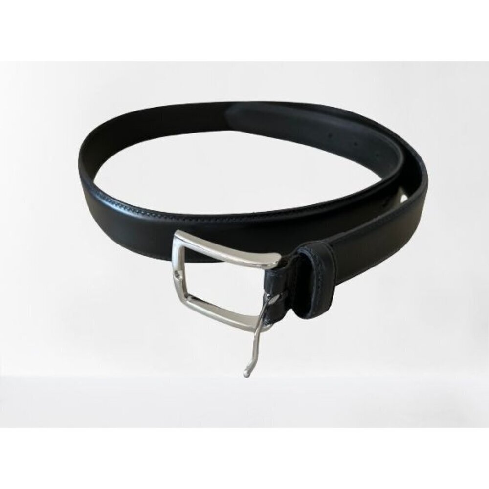 FRYE Leather Belt - Dark Brown Bronze Buckle Size Med